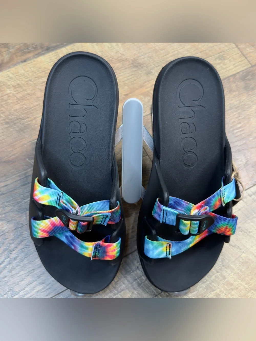 Chaco Chillos Kids Slides Sandals Dark Tie Dye Size 6 Youth JCH180342 NWT